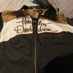 Harley Davidson 110 Anniversary zip up shirt